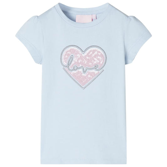 Kinder-T-Shirt Hellblau 116