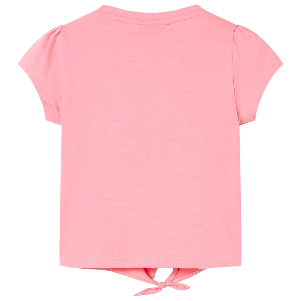 Kinder-T-Shirt Neonrosa 140