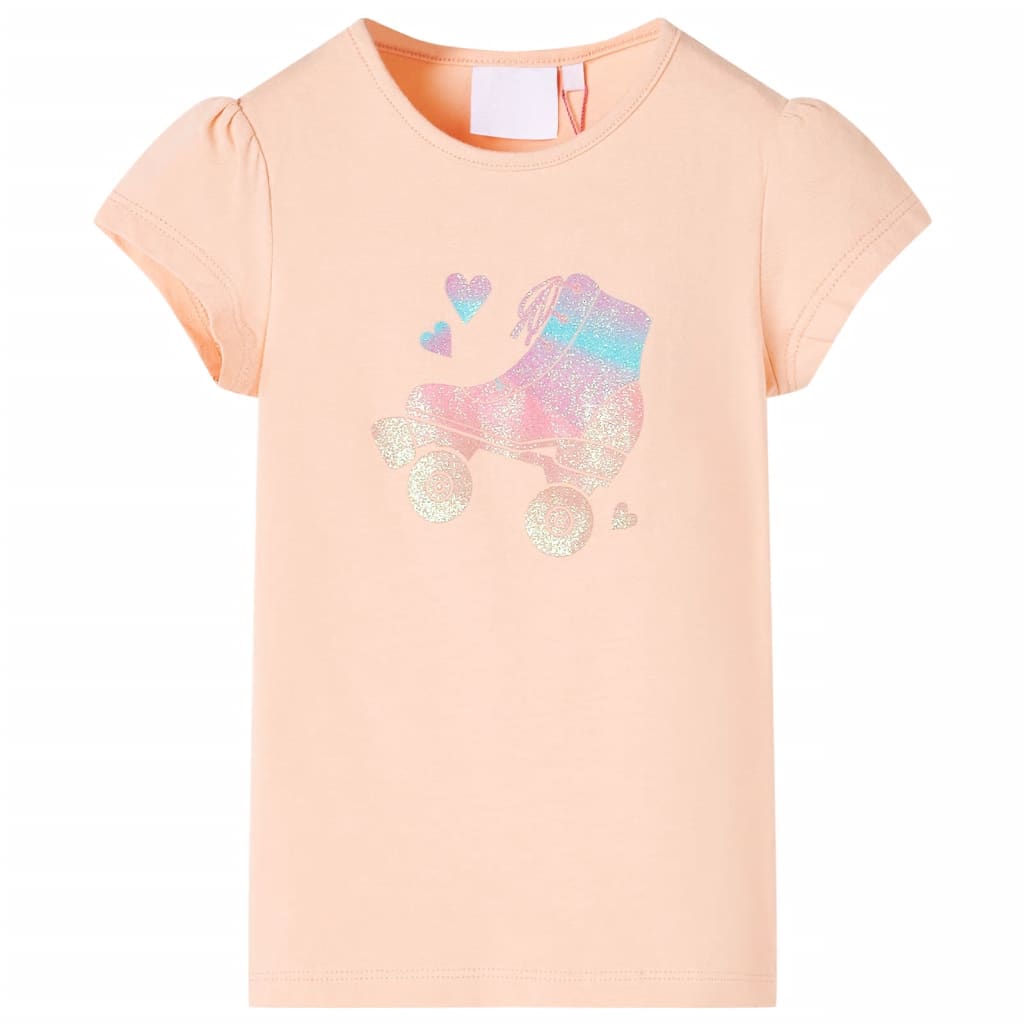 Kinder-T-Shirt Hellorange 140