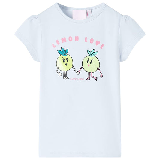 Kinder-T-Shirt Hellblau 140