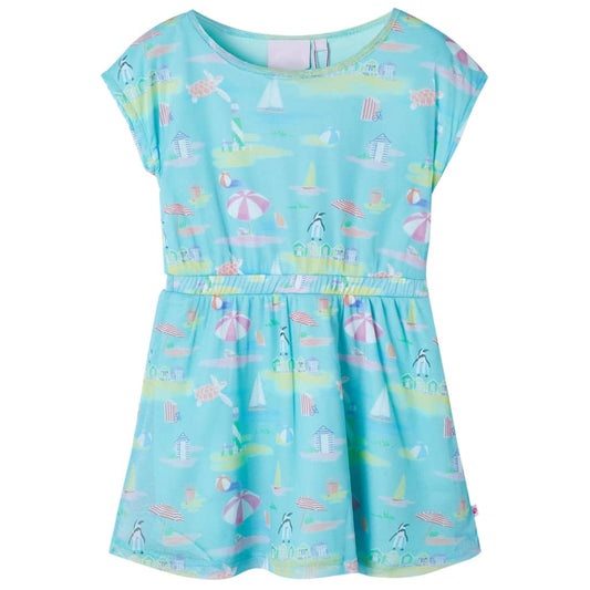 Kinderkleid Hellblau 140