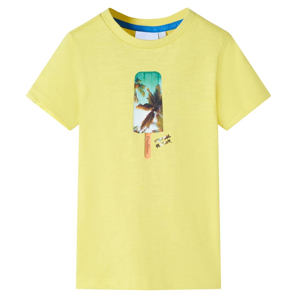 Kinder-T-Shirt Gelb 128