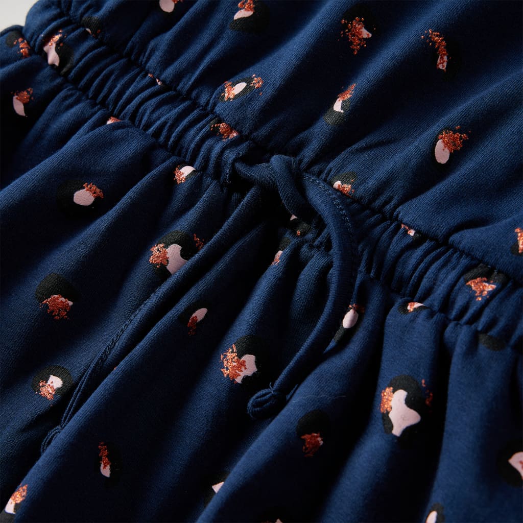 Kinderkleid mit Langen Ärmeln Marineblau 116