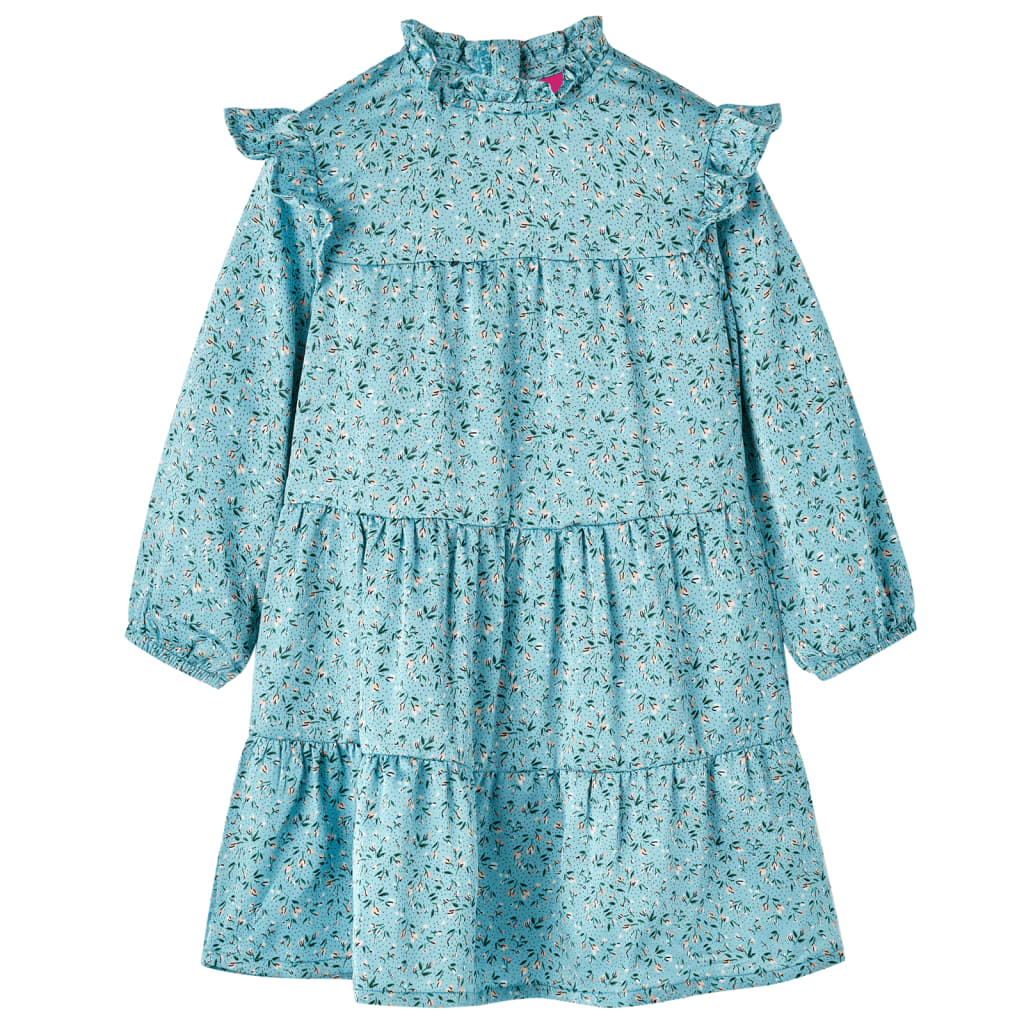 Kinderkleid mit Langen Ärmeln Blau 92