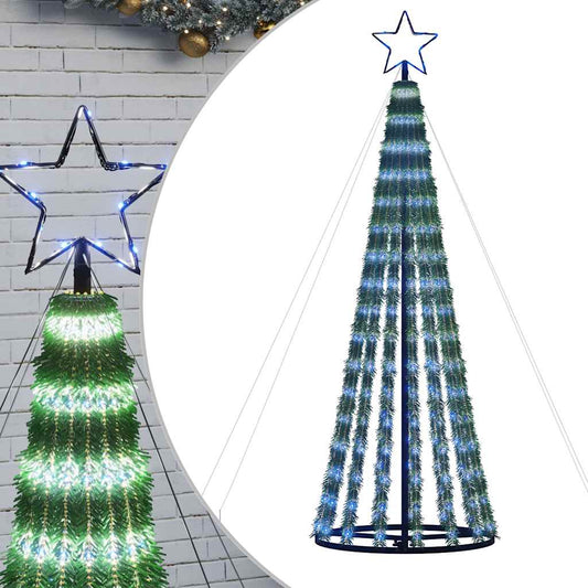 LED Weihnachtsbaum 275 LEDs Blau 180 cm