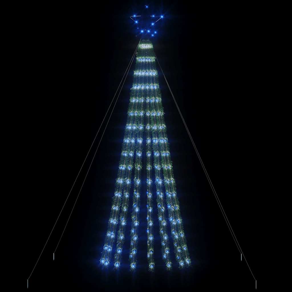 LED Weihnachtsbaum 275 LEDs Blau 180 cm