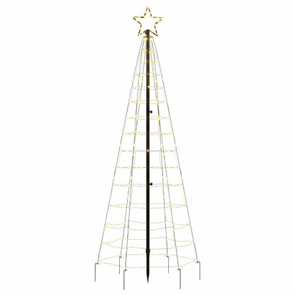 LED-Weihnachtsbaum mit Erdspießen 220 LEDs Warmweiß 180 cm