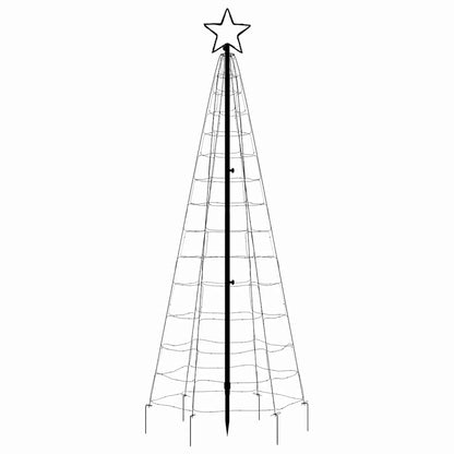 LED-Weihnachtsbaum mit Erdspießen 220 LEDs Warmweiß 180 cm