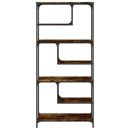 Bücherregal Räuchereiche 81x36x176 cm Holzwerkstoff