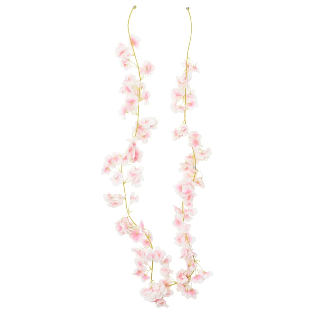 Weihnachtskränze Blumen 6 Stk. Hellrosa 180 cm