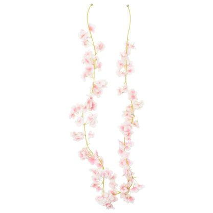 Weihnachtskränze Blumen 6 Stk. Hellrosa 180 cm