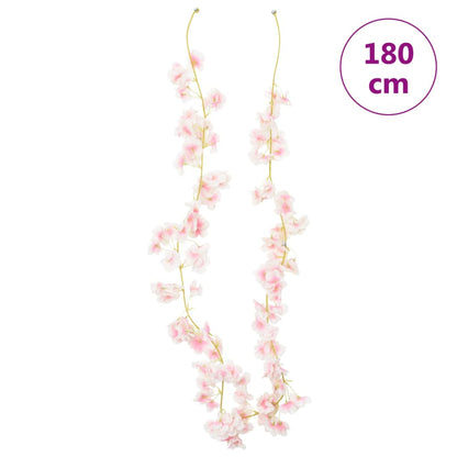 Weihnachtskränze Blumen 6 Stk. Hellrosa 180 cm