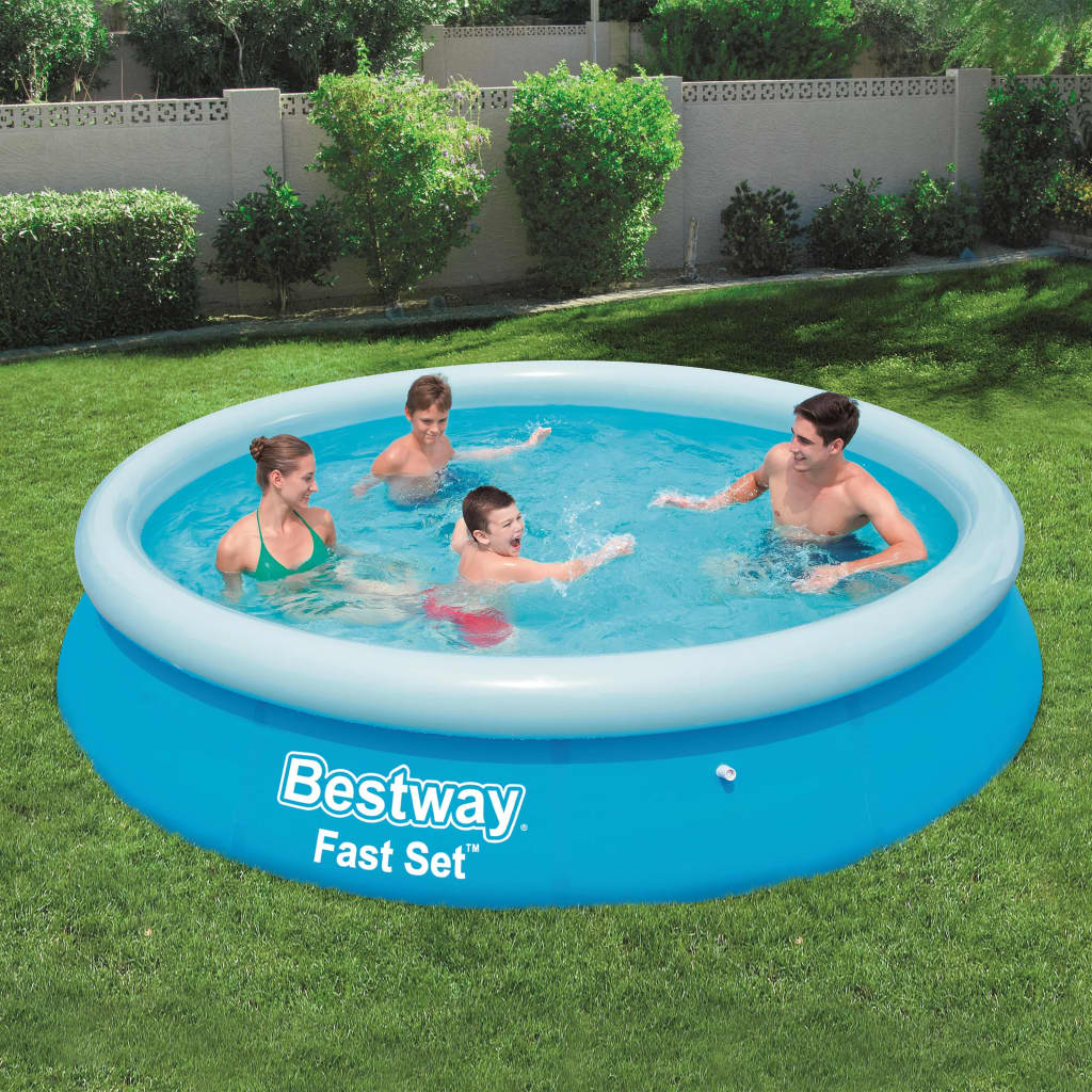 Bestway Fast Set Pool Aufblasbar Rund 366x76 cm 57273