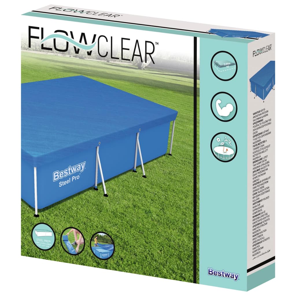 Bestway Flowclear Poolabdeckung 304x205x66 cm