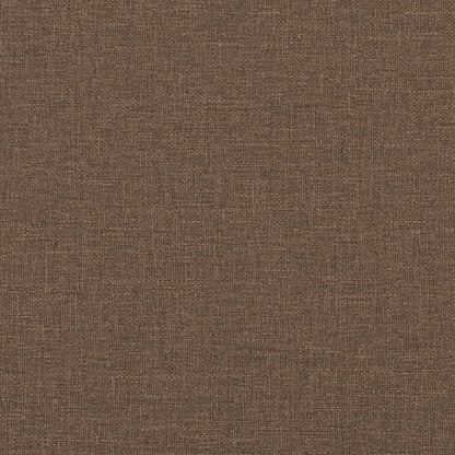 2-Sitzer-Sofa mit Zierkissen Braun 120 cm Stoff