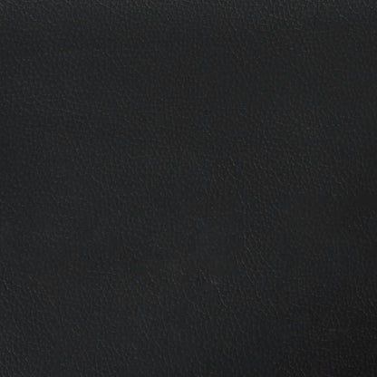 3-Sitzer-Sofa mit Zierkissen Schwarz 180 cm Kunstleder