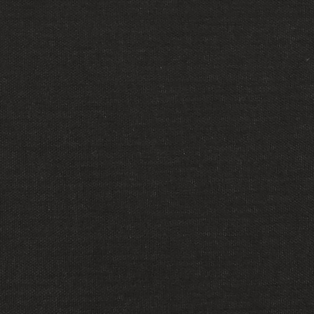 2-Sitzer-Sofa mit Zierkissen Schwarz 120 cm Stoff