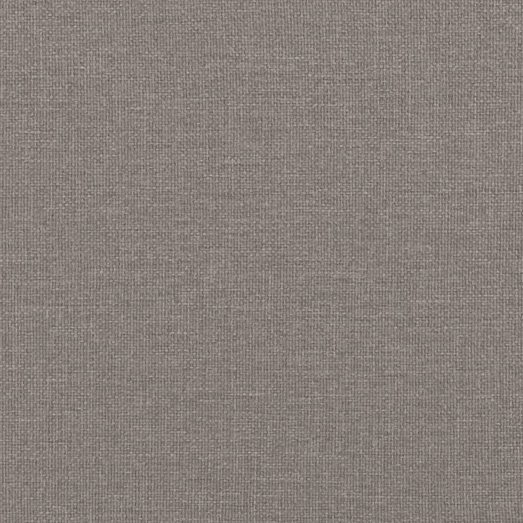 2-Sitzer-Sofa mit Zierkissen Taupe 120 cm Stoff