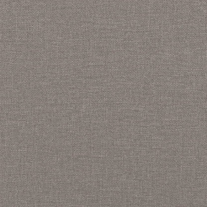 2-Sitzer-Sofa mit Zierkissen Taupe 120 cm Stoff