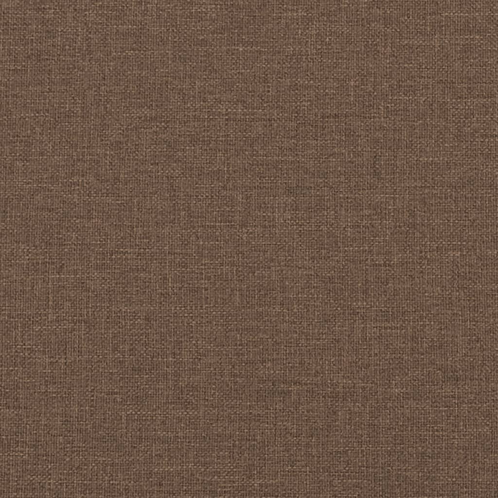 2-Sitzer-Sofa mit Zierkissen Braun 140 cm Stoff