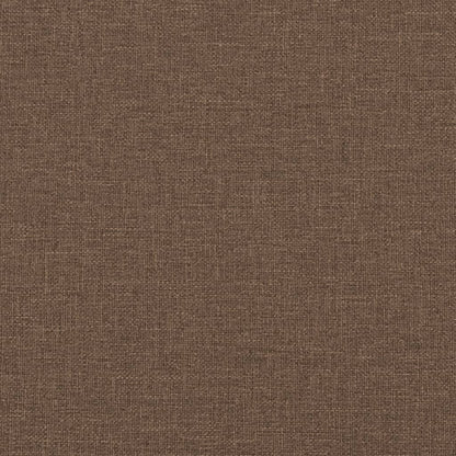 2-Sitzer-Sofa mit Zierkissen Braun 140 cm Stoff