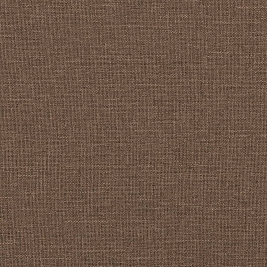 3-Sitzer-Sofa mit Zierkissen Braun 180 cm Stoff