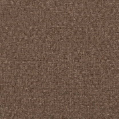 3-Sitzer-Sofa mit Zierkissen Braun 180 cm Stoff