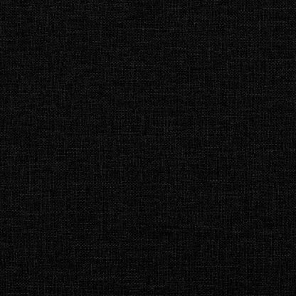 3-Sitzer-Sofa mit Zierkissen Schwarz 180 cm Stoff
