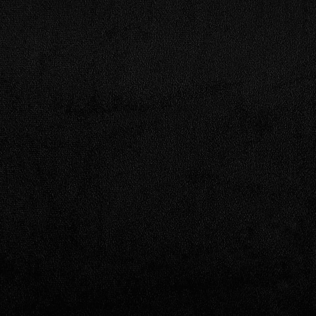 2-Sitzer-Sofa mit Kissen Schwarz 120 cm Mikrofasergewebe