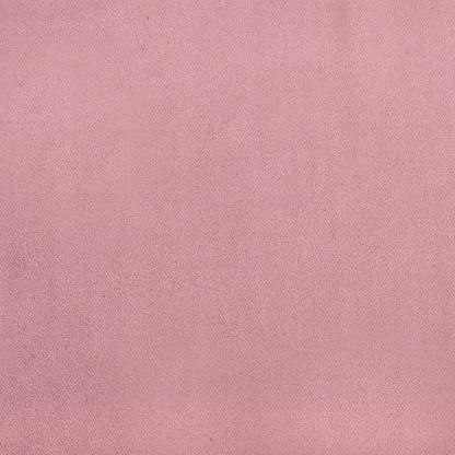 3-tlg. Sofagarnitur mit Kissen Rosa Samt