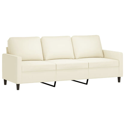 4-tlg. Sofagarnitur Creme Samt