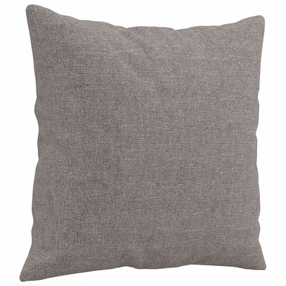 4-tlg. Sofagarnitur mit Kissen Taupe Stoff