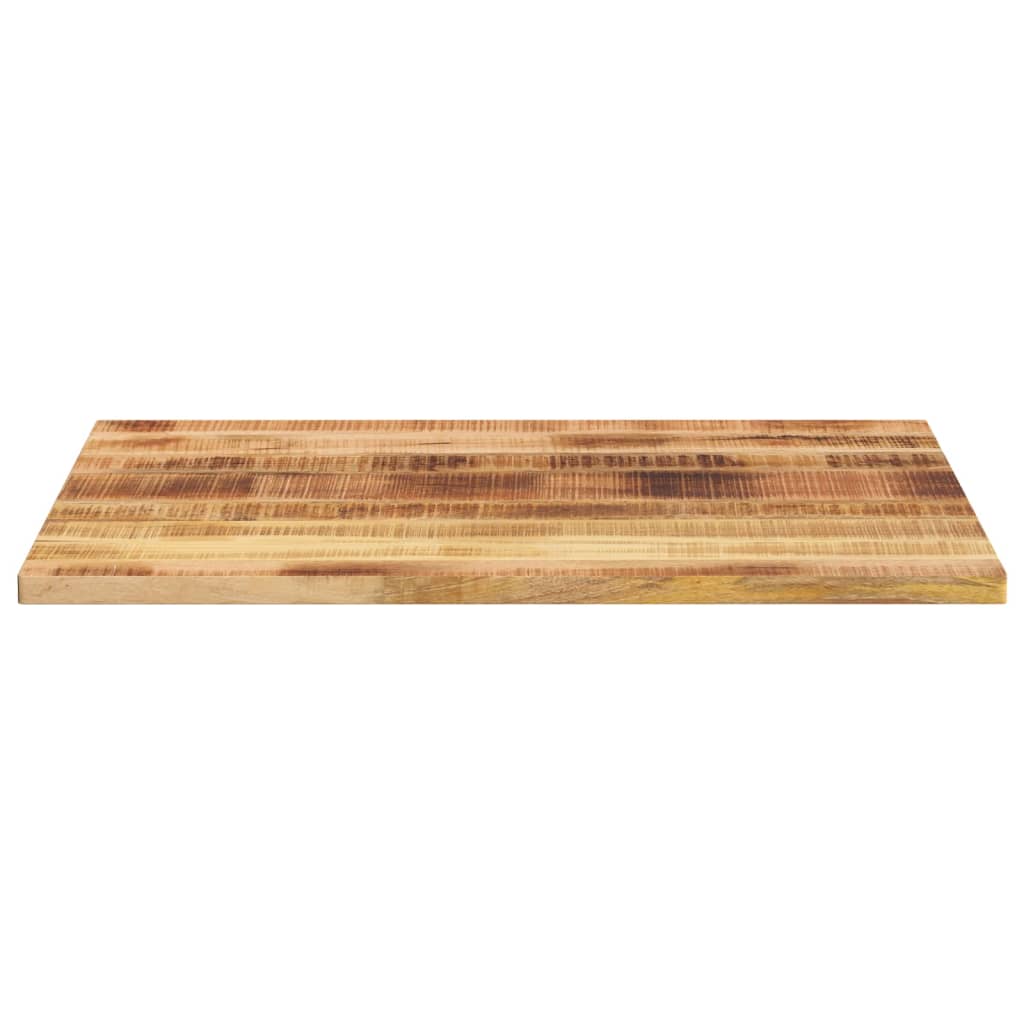 Tischplatte 100x80x3,8 cm Rechteckig Raues Massivholz Mango