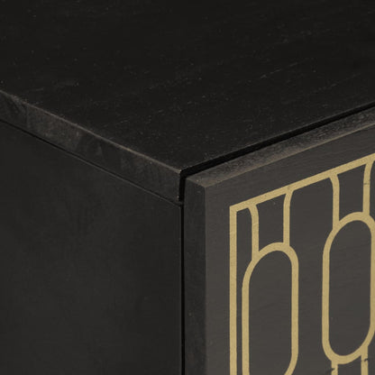 Nachttisch 50x33x60 cm Massivholz Mango