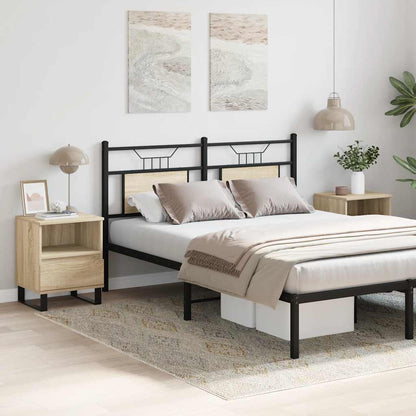 Nachttische 2 Stk. Sonoma-Eiche 40x35x50 cm Holzwerkstoff