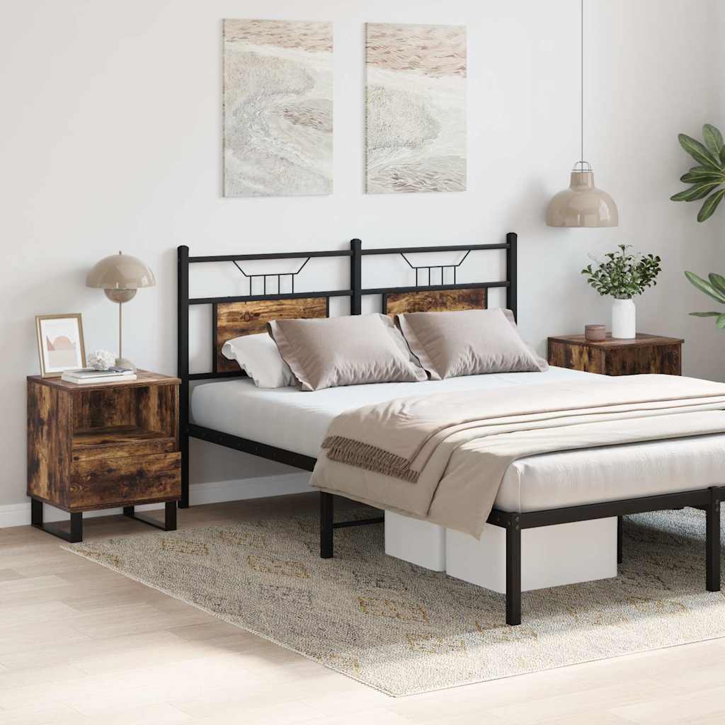 Nachttische 2 Stk. Räuchereiche 40x35x50 cm Holzwerkstoff