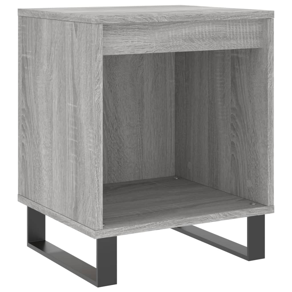 Nachttische 2 Stk. Grau Sonoma 40x35x50 cm Holzwerkstoff