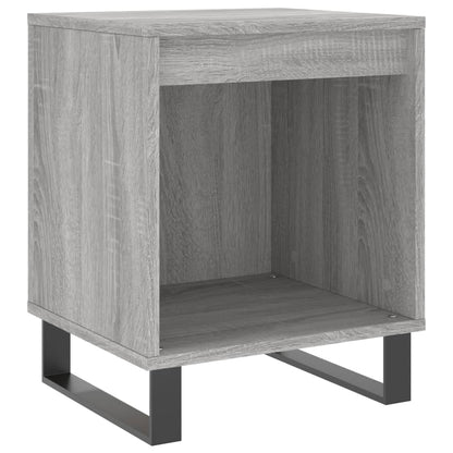 Nachttische 2 Stk. Grau Sonoma 40x35x50 cm Holzwerkstoff