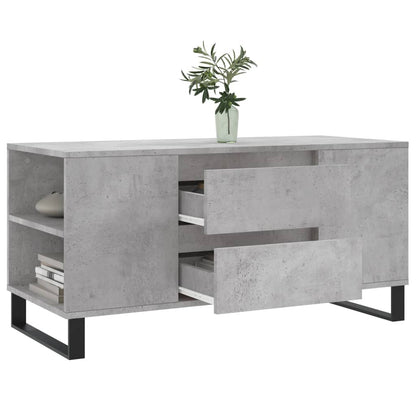 Couchtisch Betongrau 102x44,5x50 cm Holzwerkstoff