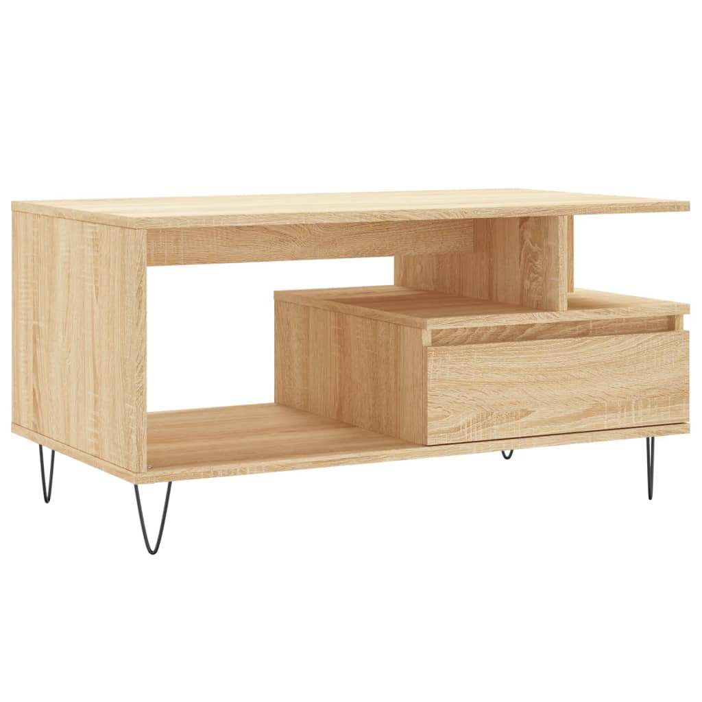 Couchtisch Sonoma-Eiche 90x49x45 cm Holzwerkstoff