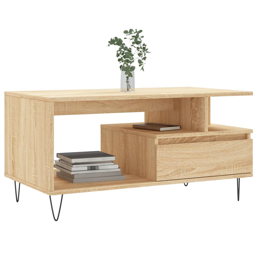 Couchtisch Sonoma-Eiche 90x49x45 cm Holzwerkstoff