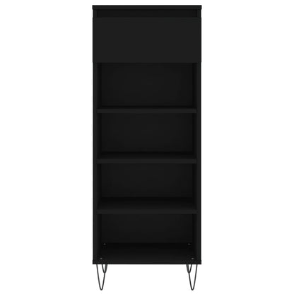 Schuhschrank Schwarz 40x36x105 cm Holzwerkstoff