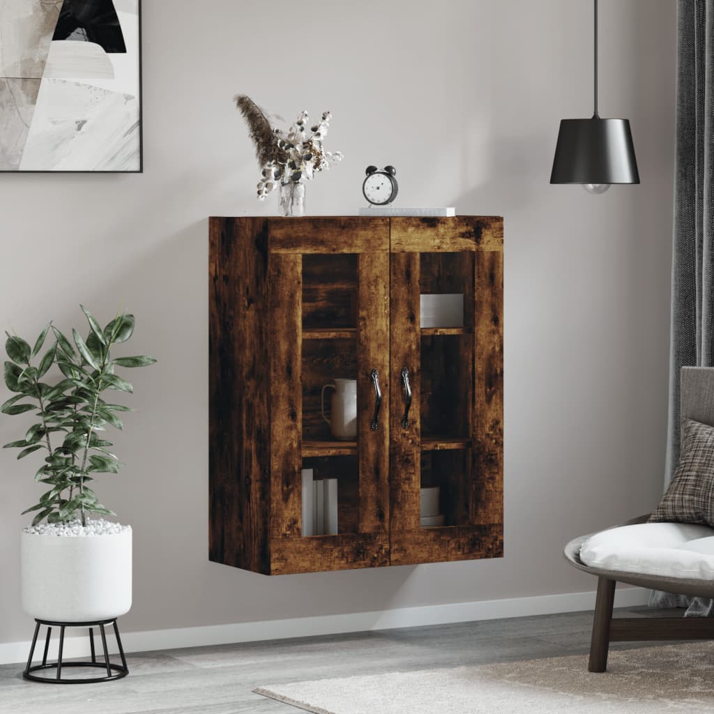 Wandschrank Räuchereiche 69,5x34x90 cm Holzwerkstoff