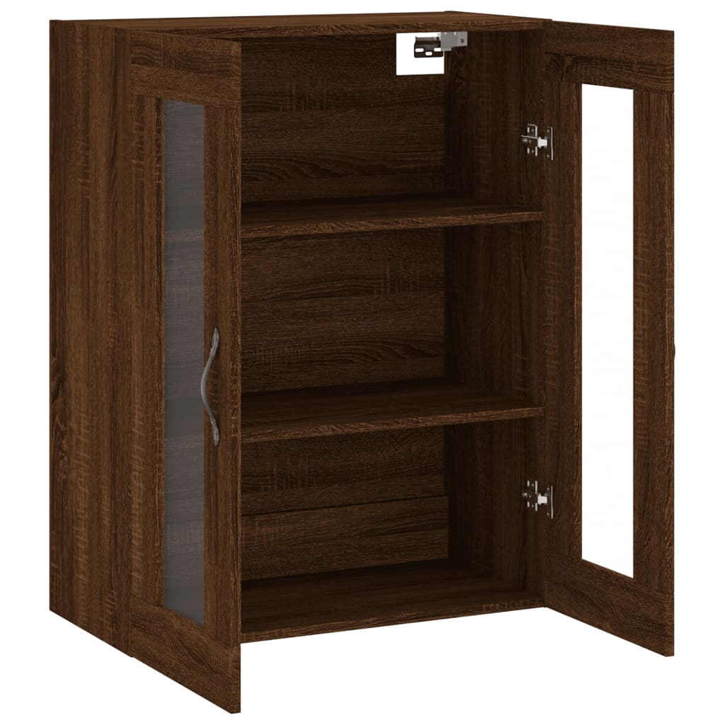 Wandschrank Braun Eichen-Optik 69,5x34x90 cm Holzwerkstoff