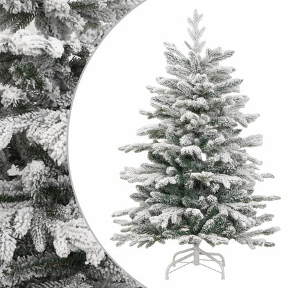 Künstlicher Weihnachtsbaum Klappbar Beschneit 210 cm