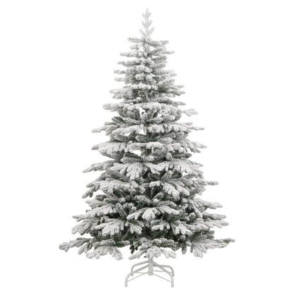 Künstlicher Weihnachtsbaum Klappbar Beschneit 210 cm
