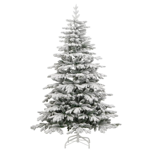 Künstlicher Weihnachtsbaum Klappbar Beschneit 210 cm