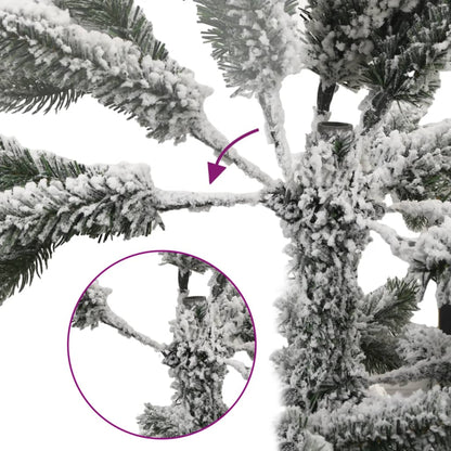 Künstlicher Weihnachtsbaum Klappbar Beschneit 240 cm