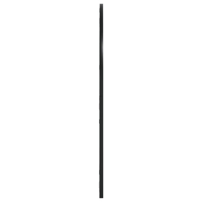 Wandspiegel Schwarz 80x80 cm Gewölbt Eisen