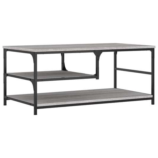 Couchtisch Grau Sonoma 90x49x40 cm Holzwerkstoff